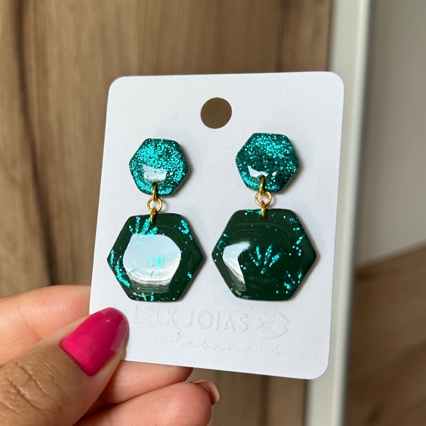Brinco Jasmine Glitter