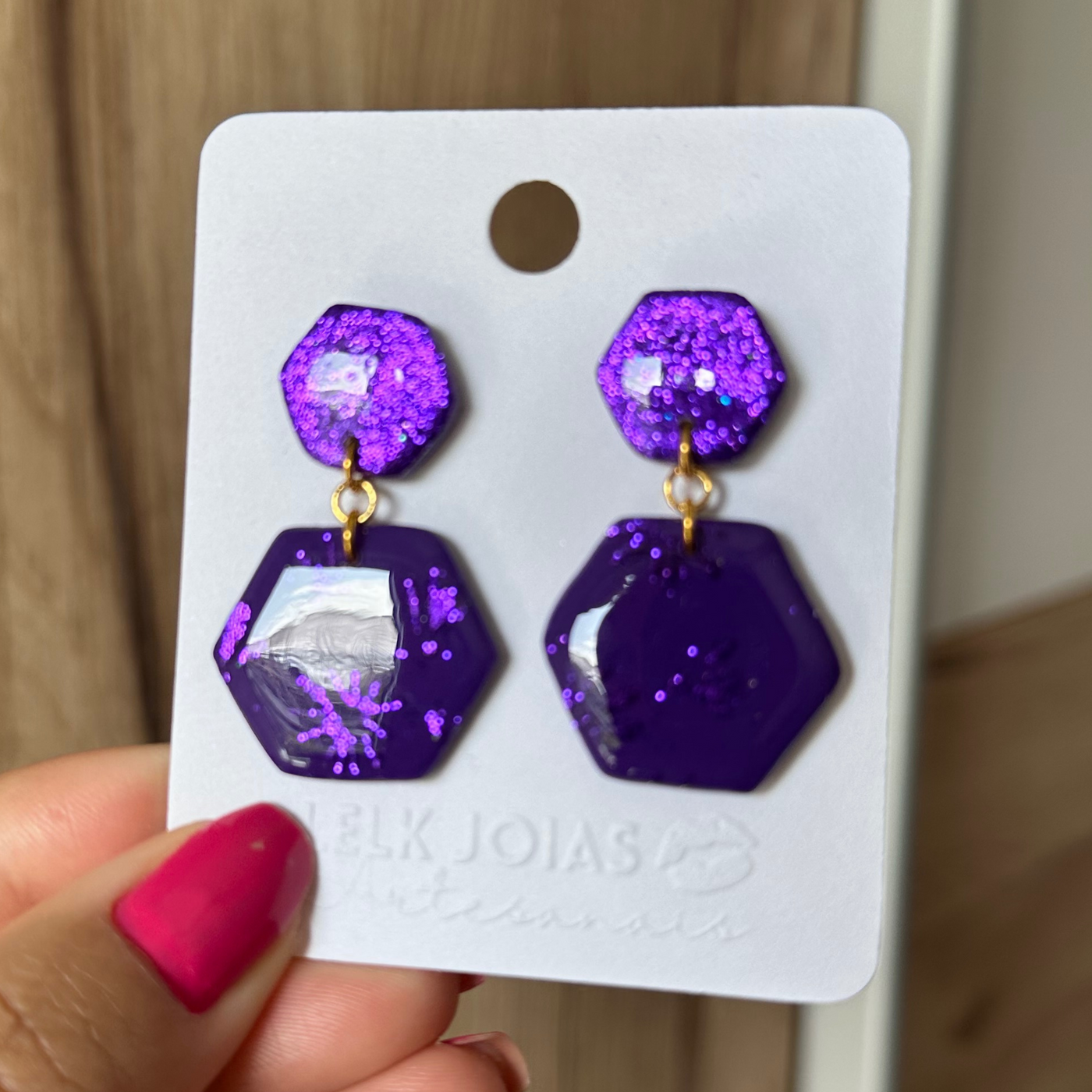 Brinco Jasmine Glitter