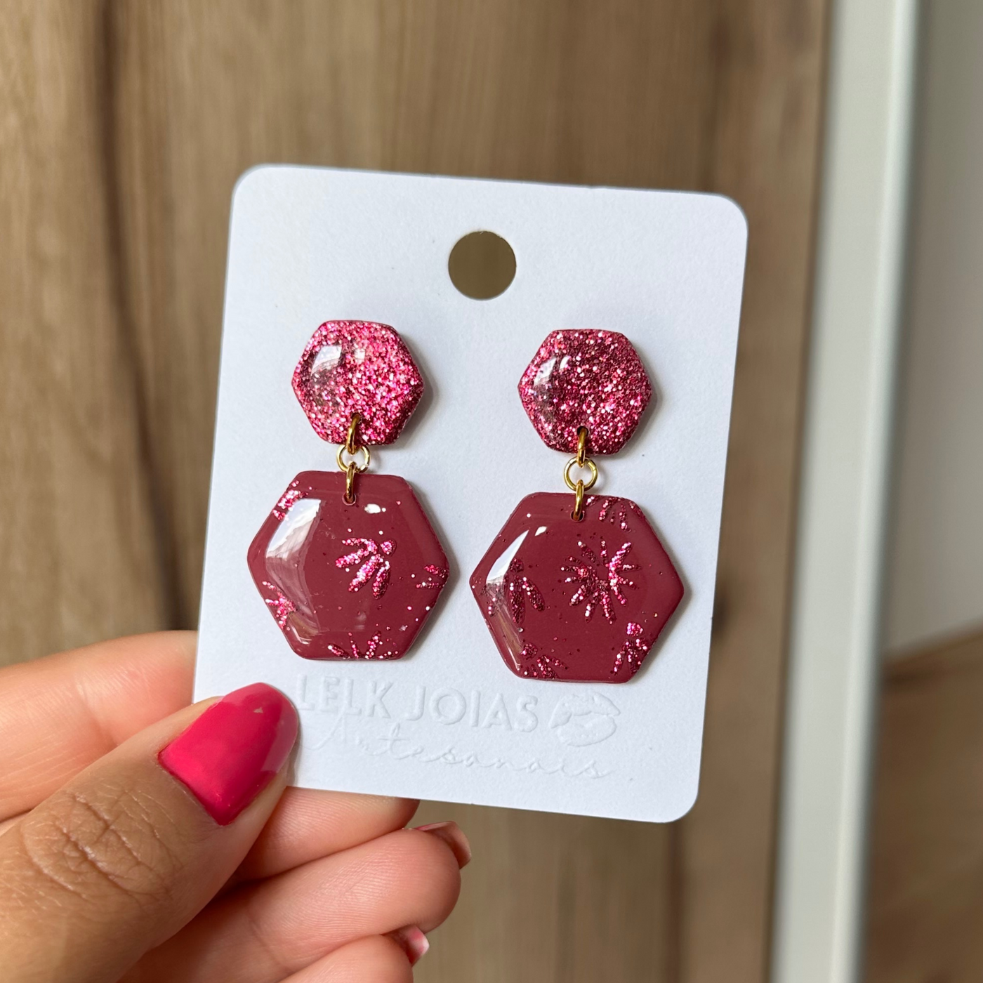 Brinco Jasmine Glitter