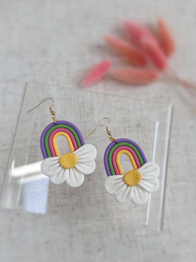 Brinco Arco-íris Flor