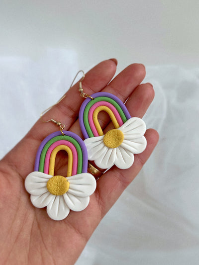 Brinco Arco-íris Flor